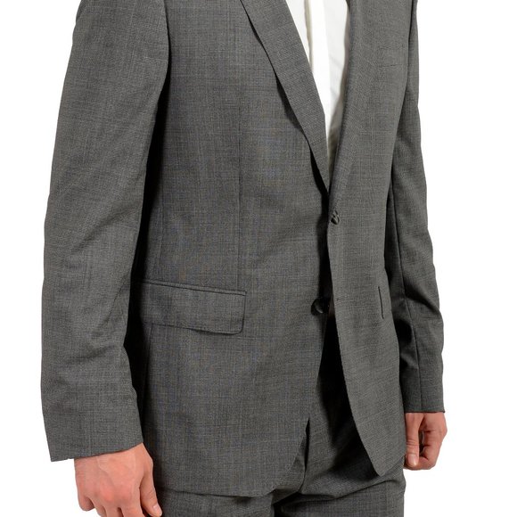 Hugo Boss Men's "Huge6/Genius5" Slim Fit Houndstooth 100% Wool Two Button Suit - Picture 5 of 12